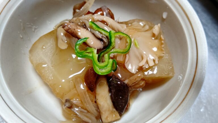 冬瓜のキノコあんかけ